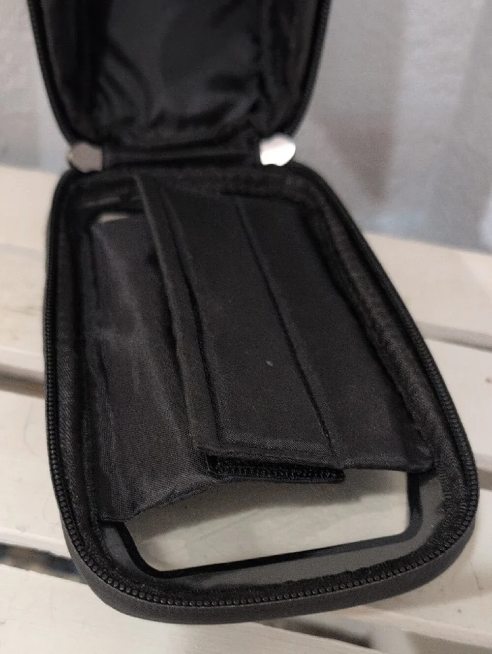 Cycling Bicycle Top Tube Mounting Clear Phone Pocket Bag With Zip Storage Pouch